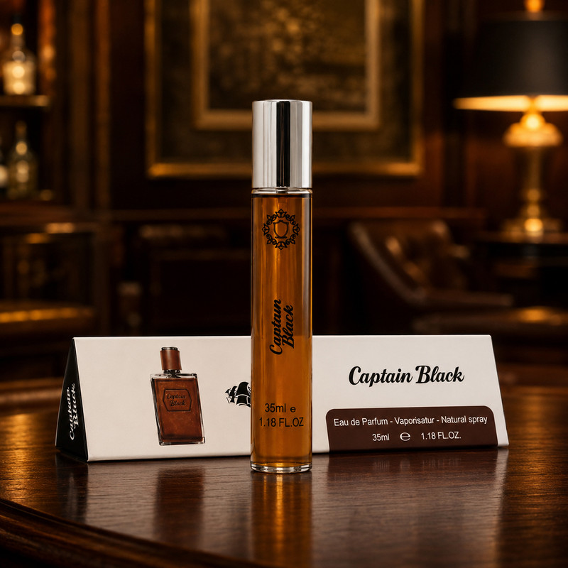ادو پرفیوم مردانه هارلینگن مدل Captain Black با رایحه گرم حجم 35 میلی لیتر — تصویر ۵