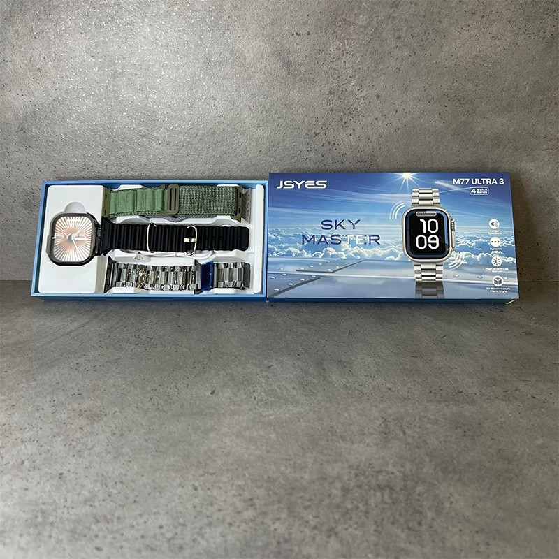 ساعت هوشمند 2.05 اینچی جیسیس مدل M77 ULTRA 3با بند فلزی — تصویر ۴