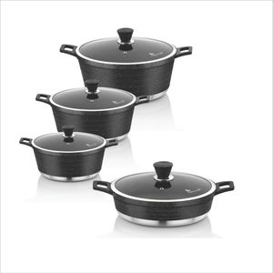 سرویس قابلمه و تابه گرانیتی 8 پارچه نیولایف مدل AFRA-6308