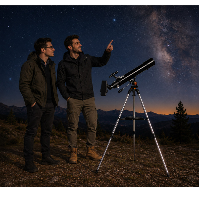 تلسکوپ مدل نجومی کد Astronomical HD New 2027 به همراه کیف حمل — تصویر ۲