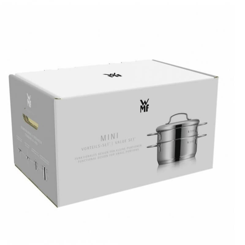 سرویس قابلمه استیل 9 پارچه دبلیو ام اف مدل MINI — تصویر ۳