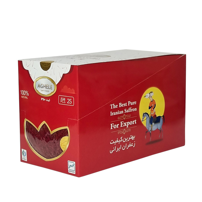 زعفران پاکتی عاقله - 4 گرم بسته 25 عددی — تصویر ۲