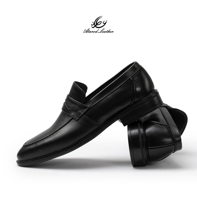کفش رسمی مردانه چرم عطارد مدل چرم طبیعی کد SH348 — تصویر ۵