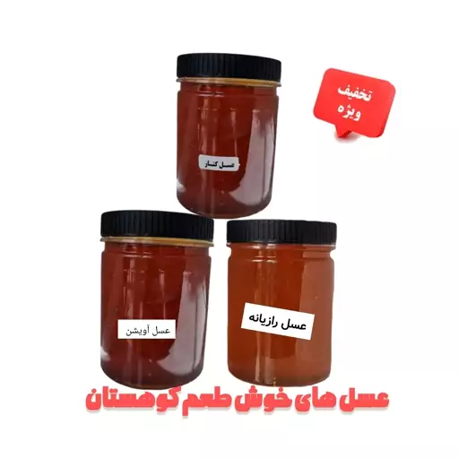 عسل های خوش طعم کوهستان تخفیف ویژه ارسال رایگان