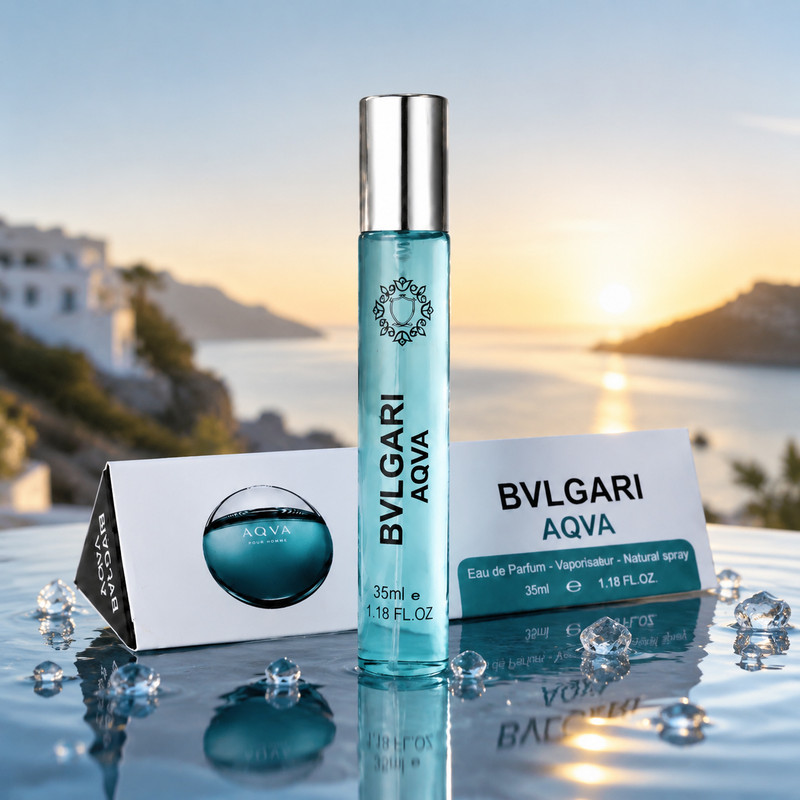 ادو پرفیوم مردانه هارلینگن مدل BVLGARY AQVA با رایحه خنک حجم 35 میلی لیتر — تصویر ۲