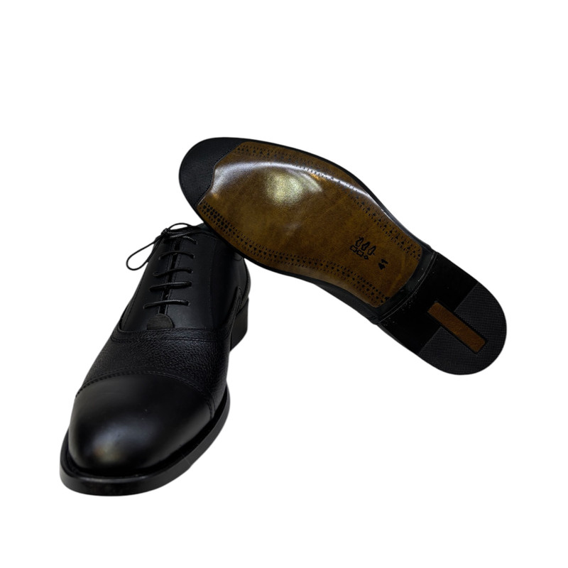 کفش رسمی مردانه مدل چرم طبیعی کد RZB 389 CHR — تصویر ۵
