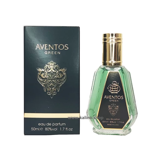 ادکلن مردانه کرید اونتوس سبز فراگرنس ورد حجم 50 میل | Fragrance World Green Aventus