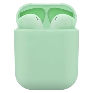 هدفون بلوتوثی مدل inpods 12 بدون قابلیت نویز کنسلینگ، درگاه شارژ لایتنینگ، تا 5 ساعت عمر باتری، امکان استفاده به صورت پاوربانک، کنترل لمسی، مقاوم در برابر رطوبت و عرق