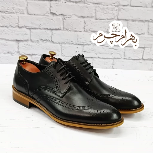 کفش مردانه مجلسی شیک چرم طبیعی مدل ویلسون زیره نچرال