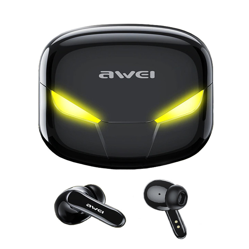 هدفون بلوتوثی اوی T35 با نویز کنسلینگ فعال (ANC)، درگاه شارژ USB Type-C، دارای نمایشگر روی محفظه شارژ، مقاوم در برابر رطوبت و عرق — تصویر ۲