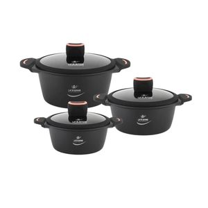 سرویس قابلمه تیتانیوم 6 پارچه لایف اسمایل مدل LIFEP13-6-2