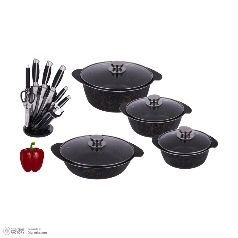 سرویس پخت و پز 19 پارچه وی آی پی شف مدل Heat resistant — تصویر ۲