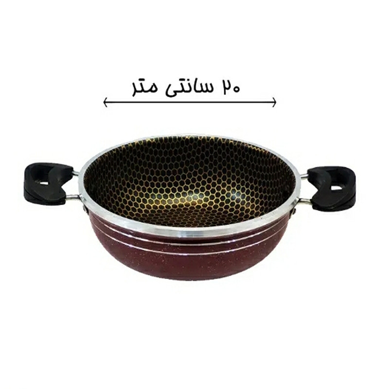 سرویس تابه 3 پارچه مدل کندو طرح داخل زنبوری — تصویر ۴