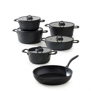 سرویس قابلمه و تابه گرانیت ۱۱ پارچه کی زد پی مدل Kzp11