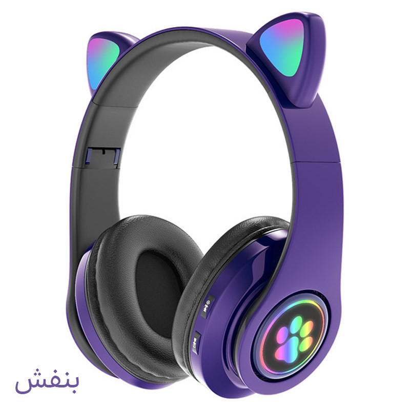 هدفون بلوتوثی مدل گربه ای B39M — تصویر ۵