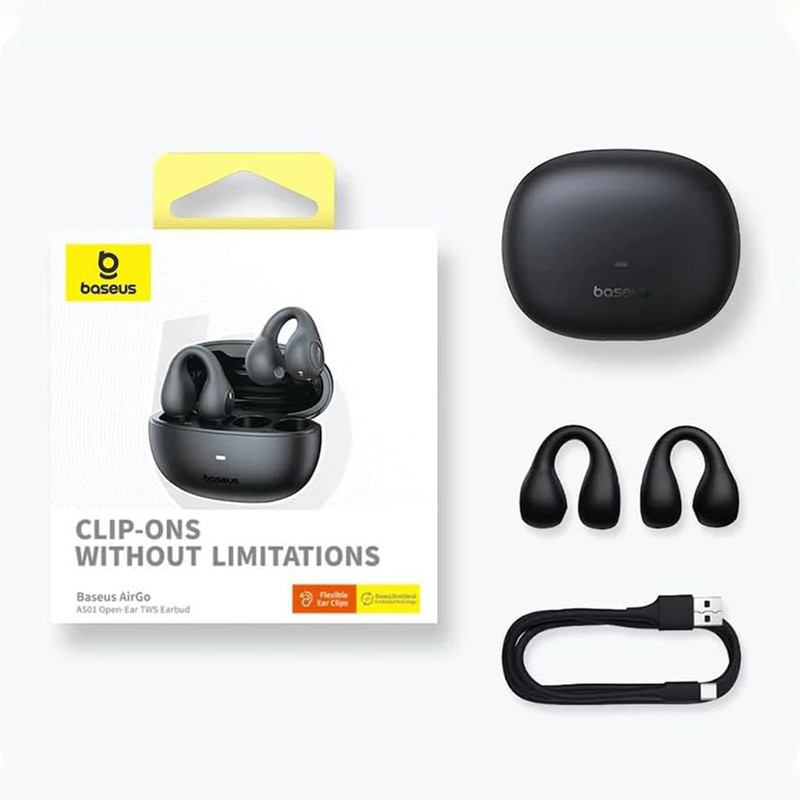 هدفون بلوتوثی باسئوس مدل AirGo AS01 OPEN Ear TWS — تصویر ۳