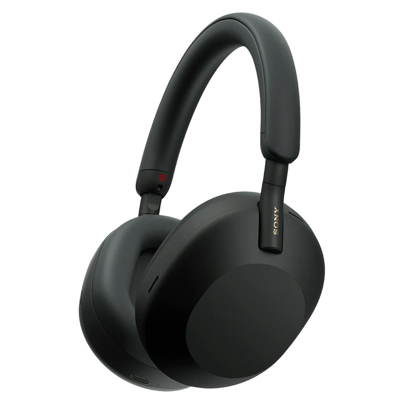 هدفون بی‌سیم سونی مدل WH-1000XM5 با نویز کنسلینگ فعال (ANC)، درگاه شارژ USB Type-C، دارای 4 میکروفون با فناوری Beamforming، پشتیبانی از دستیار صوتی، قابلیت اتصال همزمان به دو دستگاه — تصویر ۲