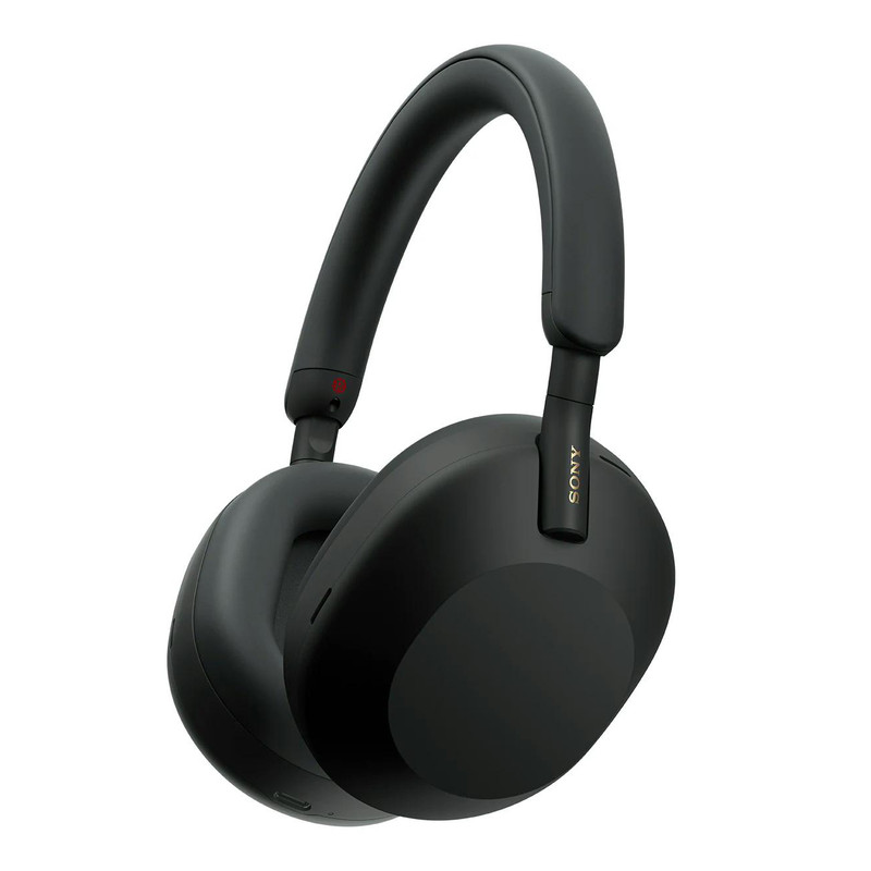 هدفون بی‌سیم سونی مدل WH-1000XM5 با نویز کنسلینگ فعال (ANC)، درگاه شارژ USB Type-C، دارای 4 میکروفون با فناوری Beamforming، پشتیبانی از دستیار صوتی، قابلیت اتصال همزمان به دو دستگاه — تصویر ۳