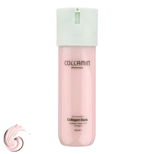 کرم مرطوب کننده صورت و گردن کلامین مدل collagen bank مناسب انواع پوست حجم 125 میلی لیتر — تصویر ۷