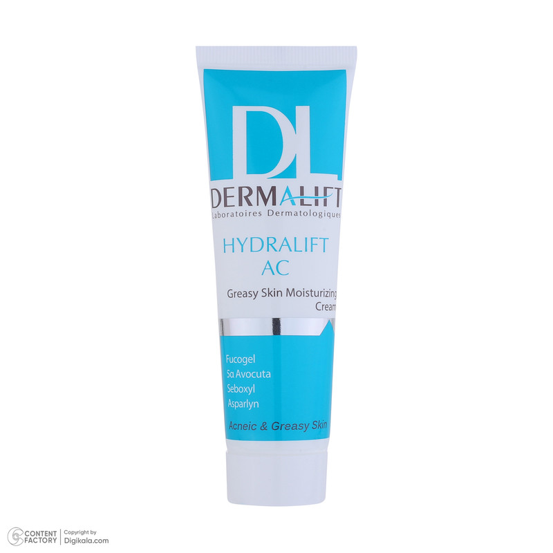 کرم مرطوب‌کننده درمالیفت مدل Hydralift AC Cream مناسب پوست‌های چرب حجم 50 میلی‌لیتر — تصویر ۴