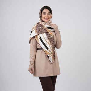 روسری زنانه مدل ابریشم تابستانه طرح خاص دور دست دوز کد 9702