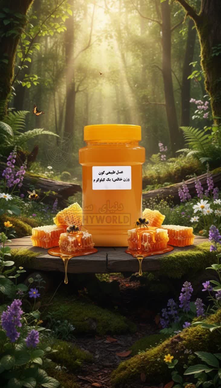 عسل طبیعی گون یک کیلو — تصویر ۳