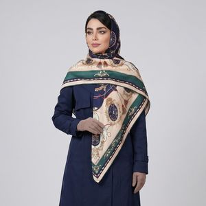 روسری زنانه آنالیا مدل ابریشم توییل بهاره کد 9802