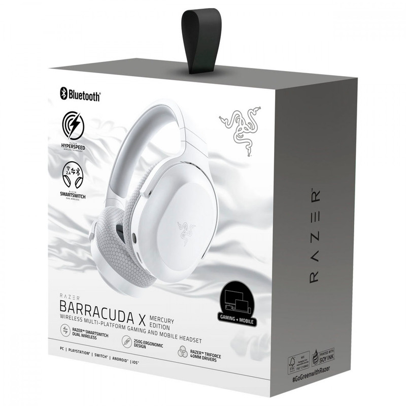 هدفون مخصوص بازی بی سیم ریزر مدل Barracuda X 2022 Mercury Edition — تصویر ۴