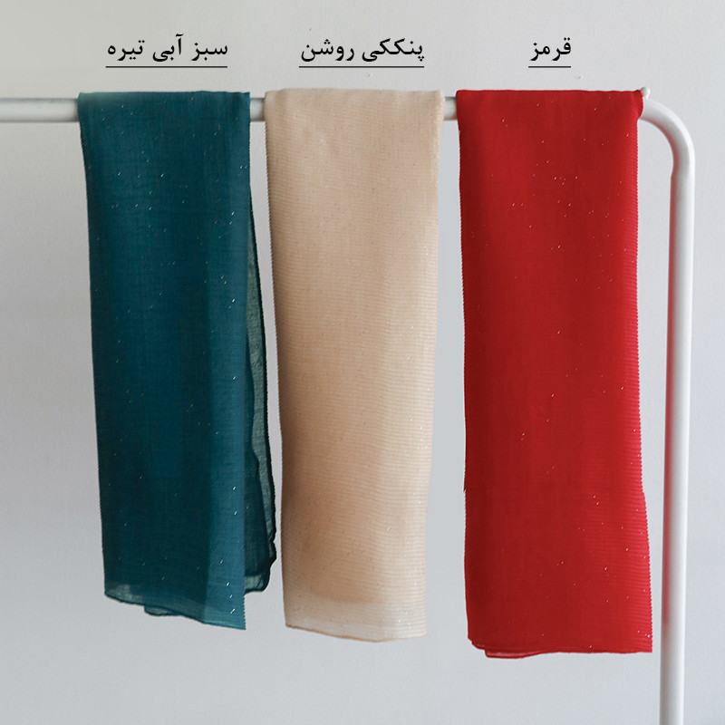 شال هیبا استایل مدل شال پلیسه حنانه با طول و عرض 60*210 سانتی‌متر — تصویر ۵