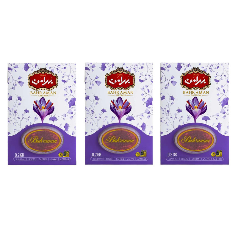زعفران وکیوم بهرامن - 0.2 گرم مجموعه 3 عددی — تصویر ۲
