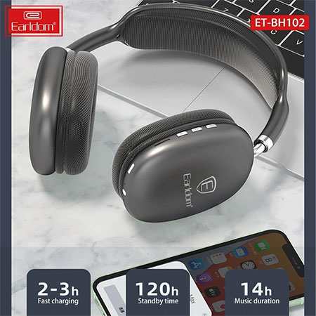 هدفون بلوتوثی ارلدام مدل ET-BH102 — تصویر ۷