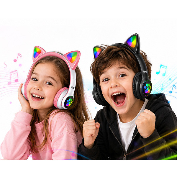 هدست بی سیم بوکو مدل گربه ای کد BE05 — تصویر ۲