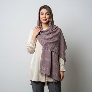 شال حریر زنانه مدل کریشه قلاب بافی