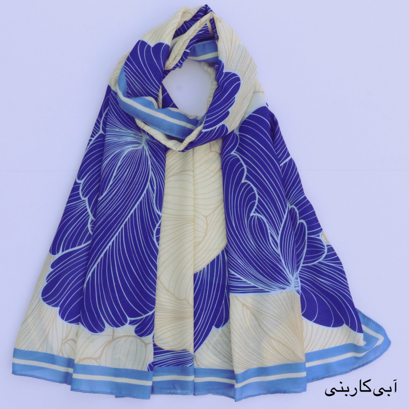 شال زنانه مدل نخی تابستانه دوردوخت کد 1010 — تصویر ۳