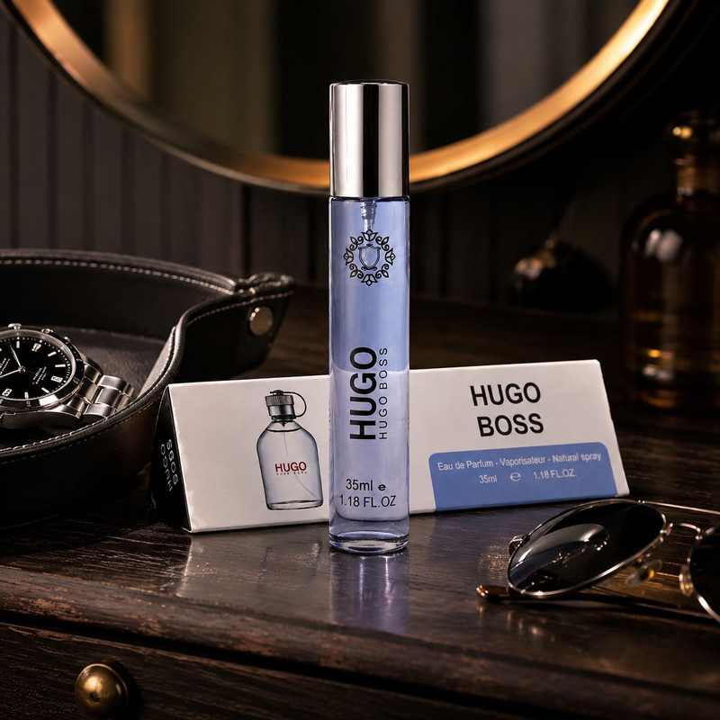 ادو پرفیوم مردانه هارلینگن مدل Hugo Boss با رایحه خنک حجم 35 میلی لیتر — تصویر ۳