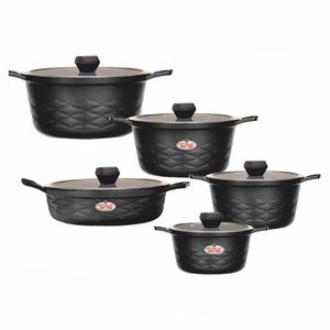 سرویس قابلمه وتابه گرانیتی 10 پارچه زرساب مدل دلموند DL-8370