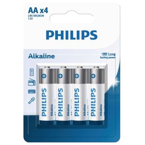 باتری قلمی فیلیپس مدل آلکالاین Alkaline بسته چهار عدد