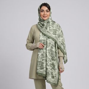 شال زنانه مدل ابریشم توییل مزونی کد 411