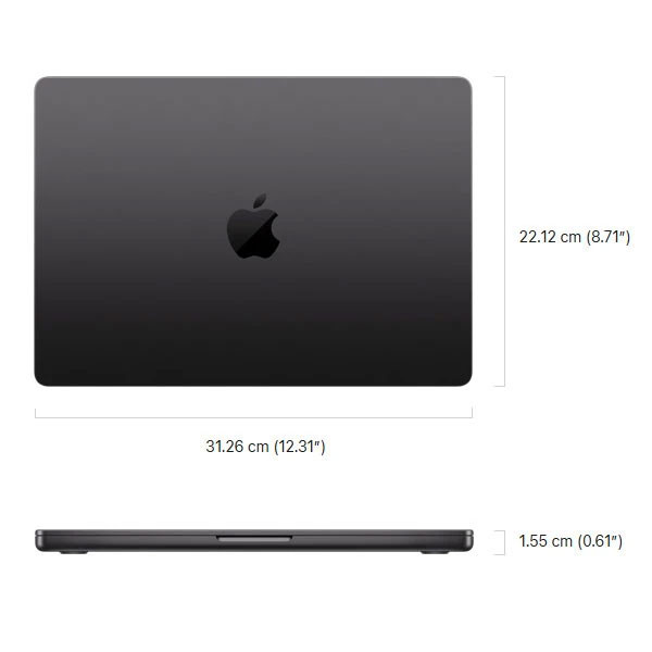 لپ تاپ 14.2 اینچی اپل مدل MacBook Pro MJLW4 2026 LLA-M5 Pro-24GB RAM-2TB SSD — تصویر ۳