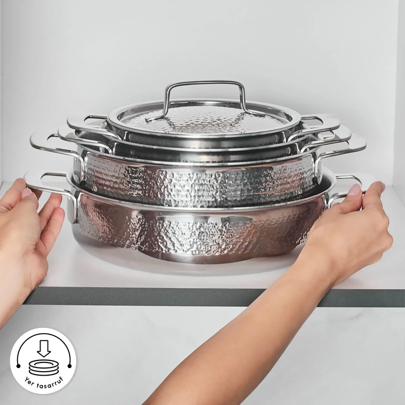 سرویس قابلمه استیل 8 پارچه کاراجا مدل Voyager — تصویر ۵