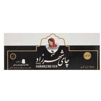 چای کیسه ای شهرزاد مدل Earl Grey بسته 25 عددی
