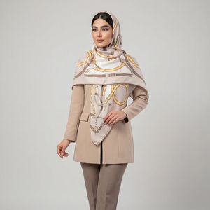 روسری زنانه مدل ابریشم پاییزی کد 6059