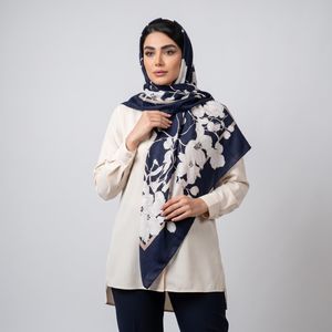 روسری زنانه مدل نخ پنبه پاییزی طرح گل کد 2017