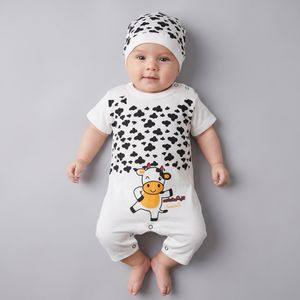 ست سرهمی و کلاه نوزادی سرینیکو مدل گاو کد M20