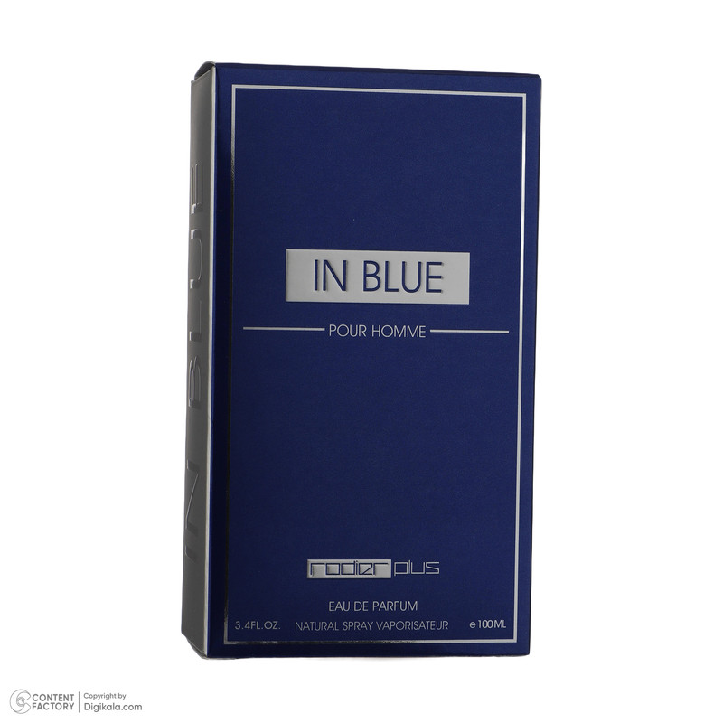 ادو پرفیوم مردانه رودیر مدل IN BLUE حجم 100 میلی لیتر — تصویر ۴