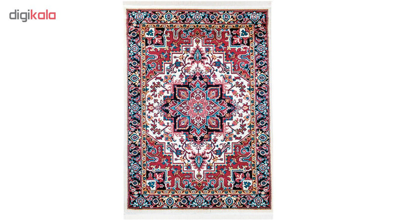 فرش ماشینی سهند طرح هریس کد P648.5J زمینه کرم — تصویر ۴