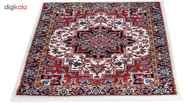 فرش ماشینی سهند طرح هریس کد P648.5J زمینه کرم — تصویر ۵