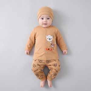 ست 3 تکه لباس راحتی نوزادی مدل دو کله خرس