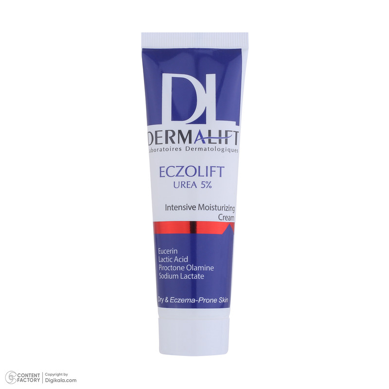 کرم مرطوب کننده صورت درمالیفت مدل ECZOLIFT UREA 5% مناسب پوست‌های خشک حجم 50 میلی لیتر — تصویر ۲