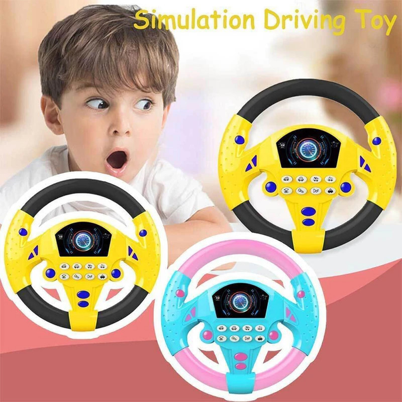 اسباب بازی ناب سل مدل فرمان ماشین داشبوردی موزیکال Musical steering wheel — تصویر ۴